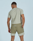 Mens Rise Shorts - Beige