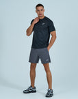 Mens Core Shorts Set - Black/Grey