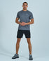 Mens Core Shorts Set - Grey/Black