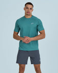 Mens Core Shorts Set - Green/Grey
