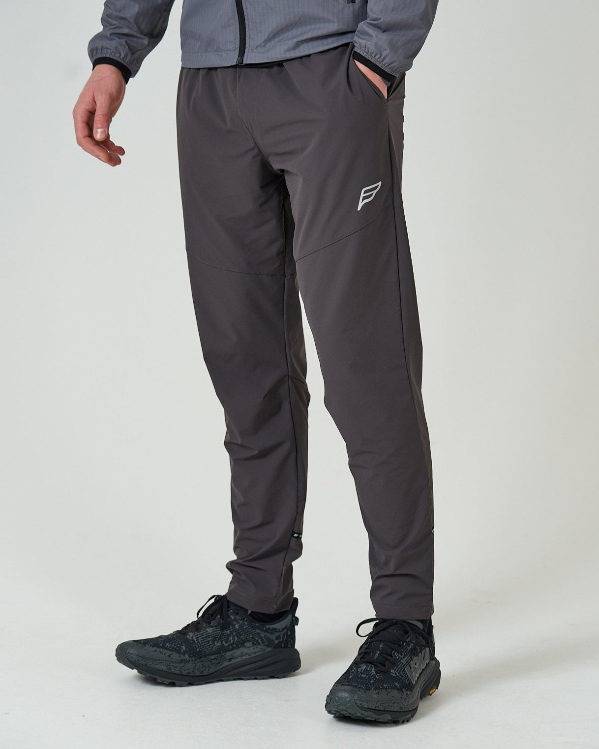 Mens Dark Grey Action Tech Track Pants