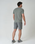 Mens Stone Grey Waveform Shorts