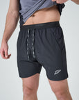 Mens Black 5" Intense Tech Shorts