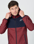 Mens A-Tech Pro Windbreaker - Burgundy