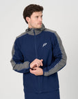 Mens Transform Track Jacket - Navy/Grey