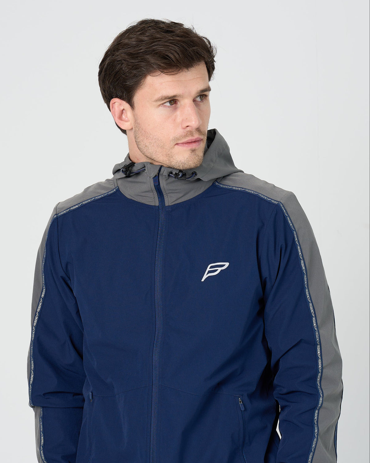 Mens Transform Track Jacket - Navy/Grey
