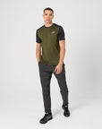 Mens A-Tech Pro T-Shirt - Khaki/Black