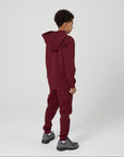 Juniors Tech Jogsuit - Burgundy