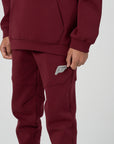 Juniors Tech Jogsuit - Burgundy