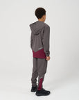 Juniors Dynamic 3 Piece Tracksuit - Deep Maroon