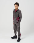Juniors Dynamic 3 Piece Tracksuit - Deep Maroon
