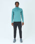Mens Core 1/4 Zip Jogger Set - Green/Black