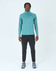Mens Core 1/4 Zip Jogger Set - Green/Black