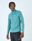 Mens Core 1/4 Zip Jogger Set - Green/Black
