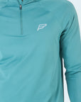 Mens Core 1/4 Zip Jogger Set - Green/Black
