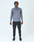 Mens Core 1/4 Zip Jogger Set - Grey/Black