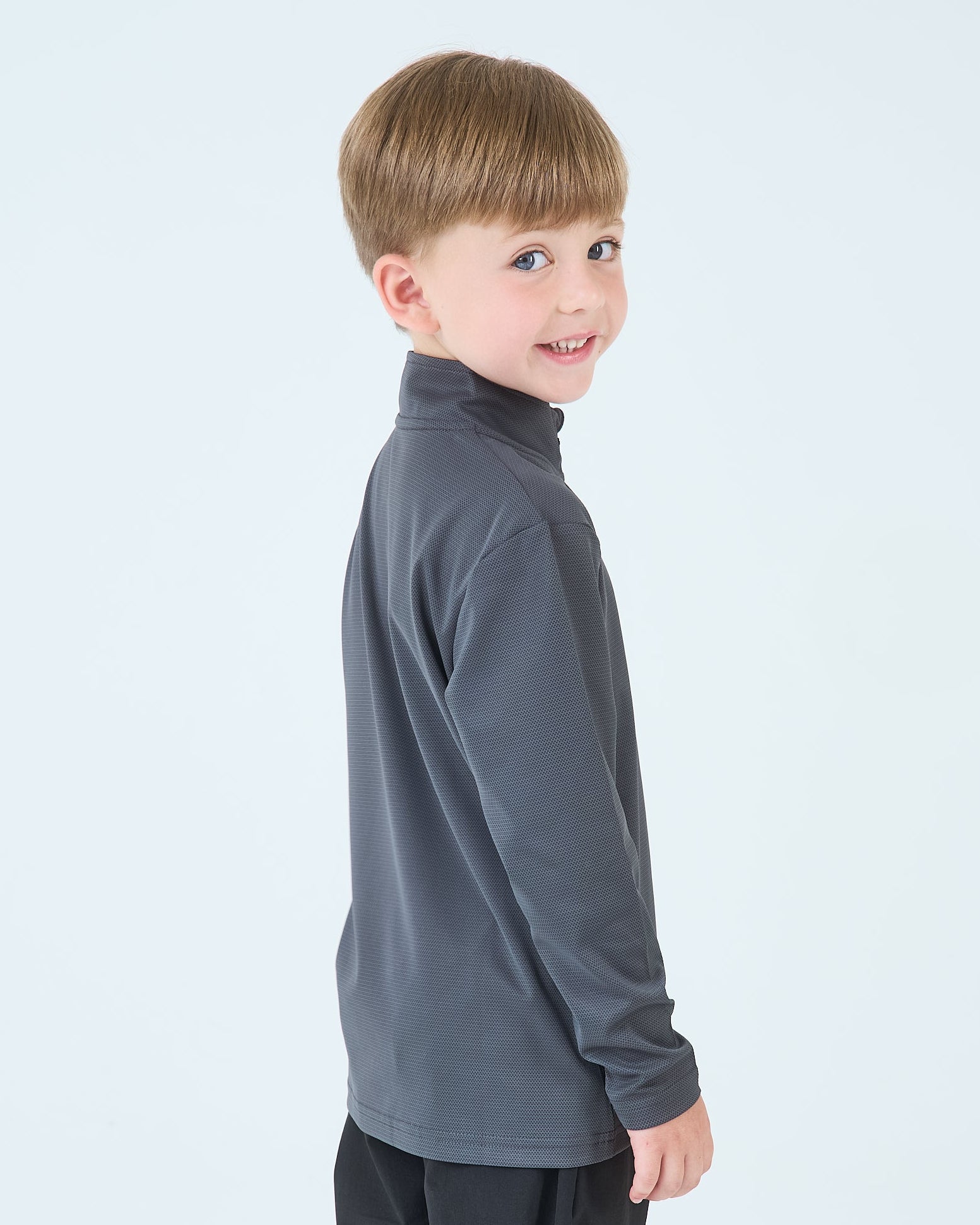 Infants Core Flex 1/4 Zip Top - Grey