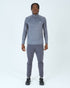 Mens Core 1/4 Zip Jogger Set - Grey/Grey