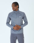 Mens Core 1/4 Zip Jogger Set - Grey/Grey
