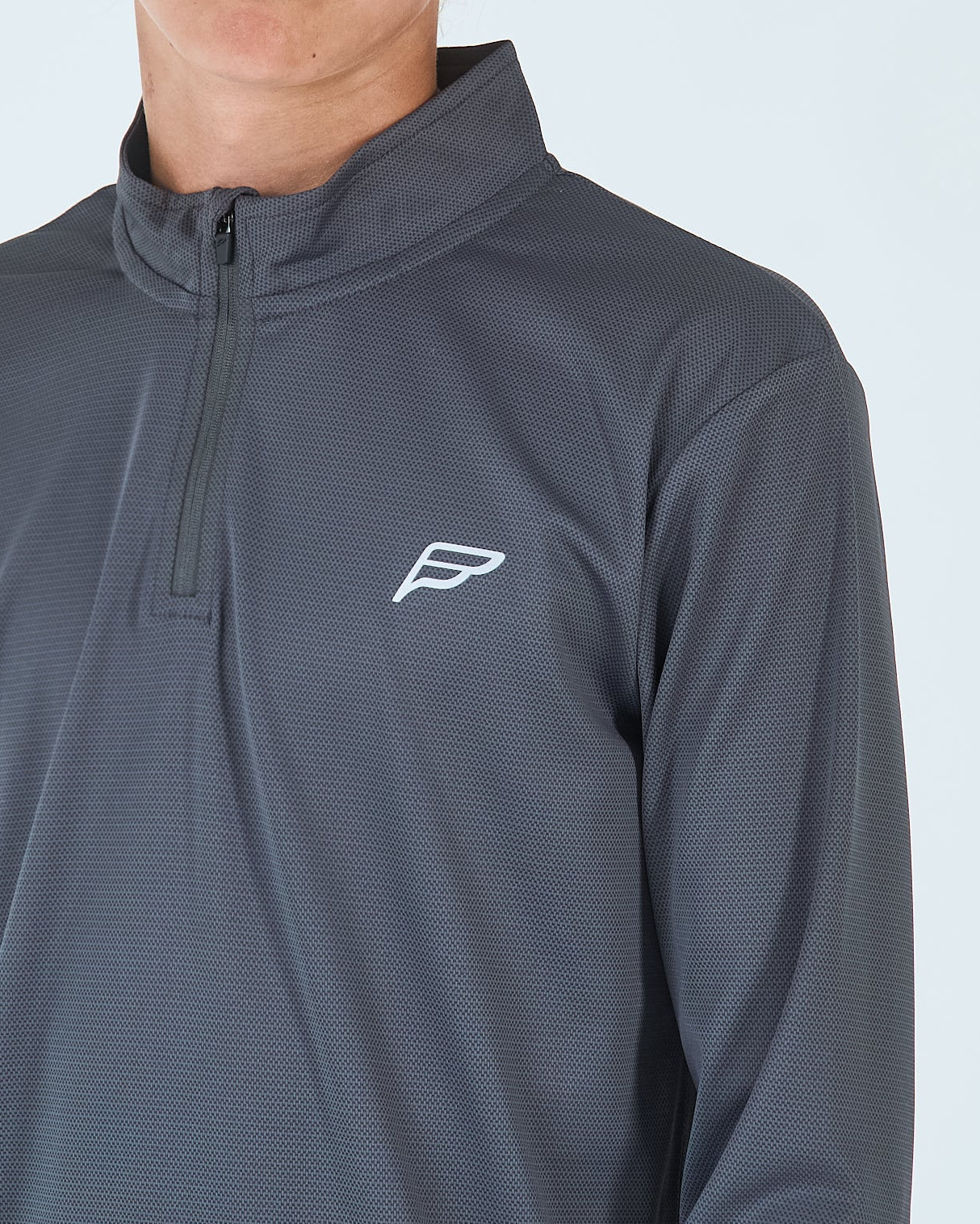 Juniors Core 1/4 Zip Jogger Set - Grey/Black