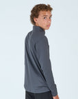 Juniors Core 1/4 Zip Jogger Set - Grey/Black