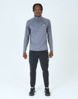 Mens Core 1/4 Zip Jogger Set - Grey/Black