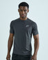 Mens Grid Tech T-Shirt - Pewter Grey