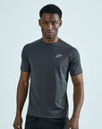 Mens Grid Tech T-Shirt - Pewter Grey