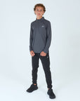 Juniors Core 1/4 Zip Jogger Set - Grey/Black