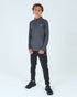 Juniors Core 1/4 Zip Jogger Set - Grey/Black