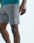 Mens Stride Shorts - Grey/Teal