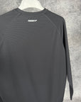 Mens Grid Tech Long Sleeve T-Shirt - Phantom Black