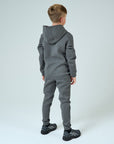 Juniors Tech Jogger Set - Marl Grey
