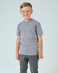 Juniors Tech Cotton T-Shirt - Grey