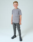 Juniors Tech Cotton T-Shirt - Grey