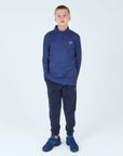 Juniors Core 1/4 Zip Jogger Set - Navy/Navy