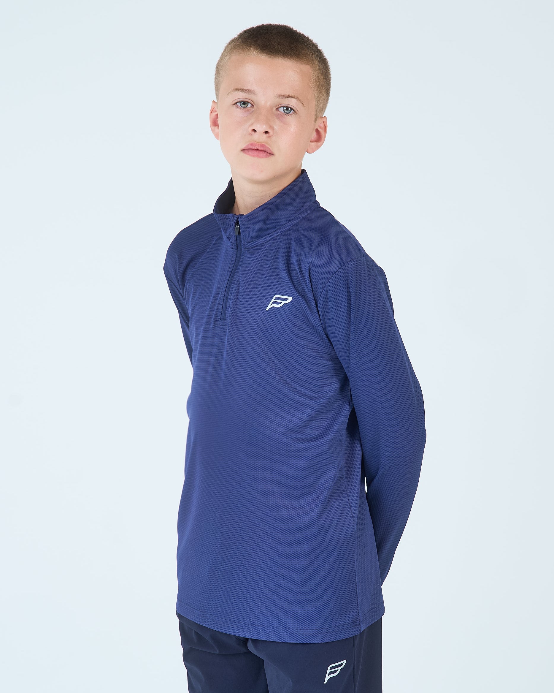 Juniors Core Flex 1/4 Zip Top - Navy