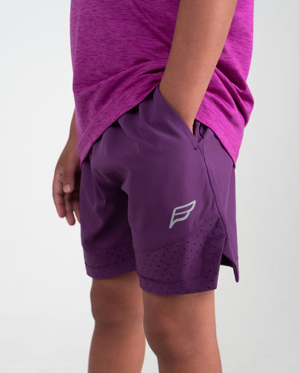 Purple Shorts & T-Shirt Set