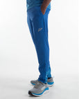 Mens Blue Action Pro Track Pants - Short Leg