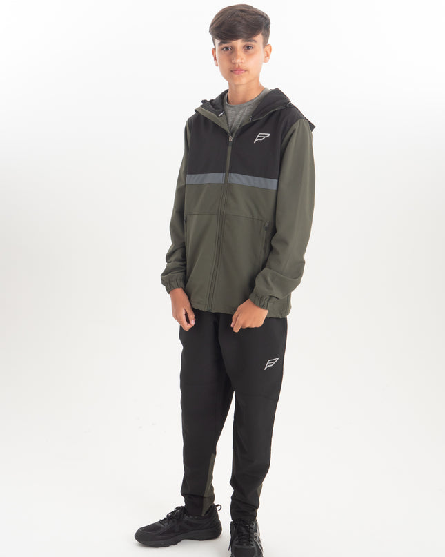 Black/Olive Apex Tech Tracksuit