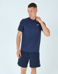Mens Grid Tech Shorts Set SS - Passion Navy