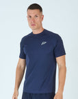 Mens Grid Tech T-Shirt - Passion Navy
