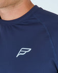 Mens Grid Tech T-Shirt - Passion Navy