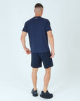 Mens Grid Tech T-Shirt - Passion Navy