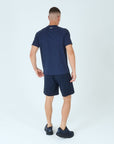 Mens Grid Tech Shorts Set SS - Passion Navy