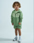 Infants Arc 3 Piece Shorts Set - Pastel Green