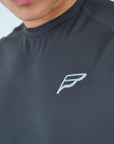 Mens Grid Tech T-Shirt - Pewter Grey