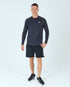 Mens Grid Tech Shorts Set LS - Phantom Black
