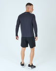 Mens Grid Tech Shorts Set LS - Phantom Black