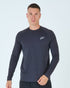Mens Grid Tech Long Sleeve T-Shirt - Phantom Black